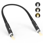 Lampe de lecture de cou - lampe lecture rechargeable3 niveaux de luminosit� r�glables - pliable � 360� ...