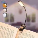 Lampe de lecture rechargeable 9 led liseuse lampe clip gradation progressive & 3 modes protection des ...