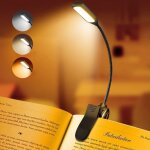Lampe de lecture rechargeable pour livres lumire led pour lire au lit luminosit rglable 3 tempratures ...