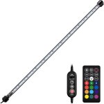 Lampe led aquarium 48 cm avec t�l�commande lumi�re submersible avec minuterie pour aquarium deau douce ...