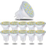 Lampe led mr11 gu4 5w blanc froid ampoules led 6000k 600 lumens lot de 10
