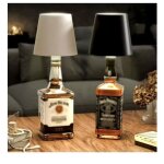 Lampe led sans fil pour bouteille ? usb ? abat - jour champagne gold ? idal dco bar salon vnement ...