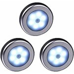 Lampe led sans fil avec dtecteur de mouvement pour placard escalier couloir cuisine (lot de 3) lumire ...