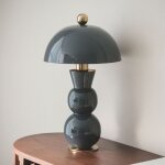 Lampe  poser mtal onkar bleu