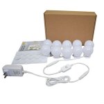 Lampe pour miroir de maquillage - lcc - 10 lumires led - installation  poser - blanc - intrieur