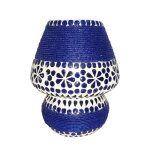 Lampe mosaque - non spcifi - 18cm - bleu azur marine - verre mosaque - lectrique