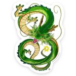 Lampe murale n�on led - teknofun - shenron - couleur verte - ambiance magique - dragon ball super
