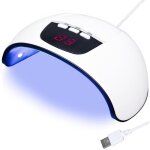 A lampe � ongles 22 x 9 x 19 cm 18 ampoules led 54 w alimentation usb minuterie � trois niveaux avec ...