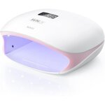 Lampe � ongles uv led pour vernis gel avec 4 r�glages de minuterie s�che - ongles avec affichage led ...
