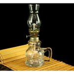 Lampe à pétrole rétro - verre - abat - jour épais - Éclairage durgence - décoration intérieure - camping ... Lampe à pétrole rétro - verre - abat - jour épais - Éclairage durgence - décoration intérieure - camping ...