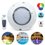 Lampe de piscine 12v 36w / 45w lampe à led couleur sous - marine rgb ip68 w / télécommande Lampe de piscine 12v 36w / 45w lampe à led couleur sous - marine rgb ip68 w / télécommande