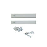 Lampe de placard sans fil - sunmatic - lot de 2 30 cm - d�tecteur pir 120� - rechargeable usb?c - 3 couleurs ...