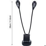 Lampe pupitre musique 8 leds mini lampe à double tête lampe réglable à pince câble usb lecture / livre ... Lampe pupitre musique 8 leds mini lampe à double tête lampe réglable à pince câble usb lecture / livre ...