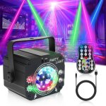 Lampe de scne - dj - laser uv - effet stroboscopique - rotative 360 - usb label
