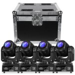 Lampe de scene - jajaluya 30w rgbw led noir lumire de scne pour dj party disco lumire - pack de 4 ...