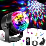 Lampe de scne jeux de lumire soire boule  facette  telcommande led disco eclairage dj spot soire ...
