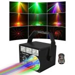Lampe de scne laser djeffet uv lumire stroboscopique active par la musiquerotative  360 lumire ...