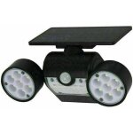 Lampe de scurit  dtecteur de mouvement solaire puissant projecteur mural extrieur avec 3 ttes a ...