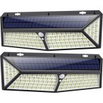 Lampe solaire 430 led?puissante - 3500lm - 270� angle? d�tecteur de mouvement �clairage ext�rieur [classe ...