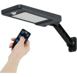 Lampe solaire dextrieur  60 led tanche ip65 tlcommande applique murale  led lampe de scurit solaire ...