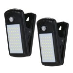 Lampes solaires dextrieur - ulisem - 40 led - dtecteur de mouvement - pince - ip65