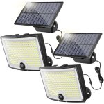 Lampe solaire ext�rieur detecteur de mouvement[202 led 3 mode 210�iluminaci� ip65] lumiere solaire exterieur ...