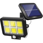 Lampe solaire ext�rieur puissante avec d�tecteur de mouvement 120 led �tanche blanc �clairage lumi�res ...