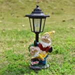 Lampe solaire hexagonale dcorative pour jardin ornement nain dcoration de jardin