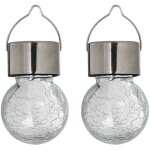 Lampe solaire de jardin - style boule - ip65 - multicolore - autonomie 6 - 8 h