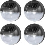 Lampes solaires led pour cl�tures de jardin murs patios portails terrasses �clairage ext�rieur (4 pcs) ...