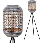 Lampe solaire sur pied extrieure led 92cm ? lanterne tanche en rotin  trois pieds pour jardinbalconterrasse ...
