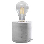 Lampe à poser - sollux - salgado - béton gris - e27 - 60w - design contemporain Lampe à poser - sollux - salgado - béton gris - e27 - 60w - design contemporain