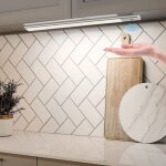 Lampe sous meuble 40 cm avec capteur 2 en 1 rechargeable usb r�glette led cuisine placard barre lumineuse ...