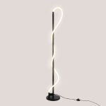 Lampe sur pied led 35w 2700k non ondulant rgable 360 laiton et mtal noir idale pour salon et chambre ...