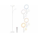 Lampe sur pied - lunartec - 2800 lm - t�l�command�e - liseuse - blanc