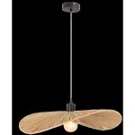 Lampe suspendue de plafond toolight app1826 - 1cp lampe pendante au plafond noir brun 60x60x165cm