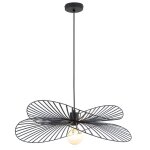 Lampe suspendue de plafond toolight app1842 - 1cp lampe pendante au plafond noir 615x615x19cm