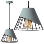 Lampe suspendue de plafond toolight app229 - 1cp lampe pendante au plafond gris 175x25x90cm