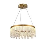 Lampe suspendue de plafond toolight led app1730 - 1cp lampe pendante au plafond or 40x40x85cm