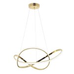 Lampe suspendue de plafond toolight led g078 - 1cp lampe pendante au plafond or 73x73x90cm