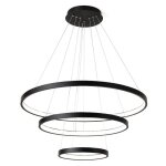Lampe suspendue de plafond toolight led lhj013 - cp3 lampe pendante au plafond noir 61x61x70cm