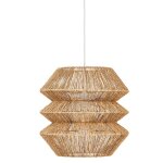 Lampe suspendue suspension luminaire en bois coloris beige et métal blanc - diamètre 38 x hauteur 3750 ... Lampe suspendue suspension luminaire en bois coloris beige et métal blanc - diamètre 38 x hauteur 3750 ...