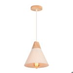 Lampe suspension - idegu - moderne - bois et métal - vintage - e27 - 60w Lampe suspension - idegu - moderne - bois et métal - vintage - e27 - 60w