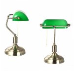 Lampe de table de banquier - opale verte - 32 cm - avec chaîne lampe de table 1 pièce taille 230 * 140 ... Lampe de table de banquier - opale verte - 32 cm - avec chaîne lampe de table 1 pièce taille 230 * 140 ...
