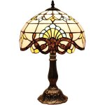 Lampe de table bieye l30025 46 cm style baroque / tiffany