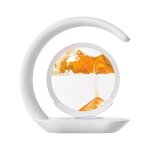 Lampe de table � chargement sans fil motif sable mouvant bleu chargement usb cadeau de chevet ornement ...