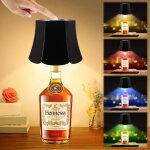Lampe bouteille led sans fil lampe dambiance rgb rechargeable usb avec contrle tactile 3 tempratures ...