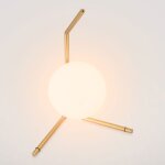 Lampe de table moderne en laiton elisa Ø150mm - boule en verre décoration pour bureau chambre et salon ... Lampe de table moderne en laiton elisa Ø150mm - boule en verre décoration pour bureau chambre et salon ...