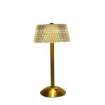 Lampe de table rechargeable led ? mod�le eden ? �l�gance cristalline