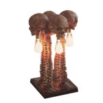 Lampe de table squelette lampe de nuit squelette lampe de style r�tro industriel halloween d�coration ...